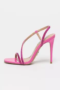 Сандалии Novelize из экокожи с декоративными камнями Steve Madden, фуксия