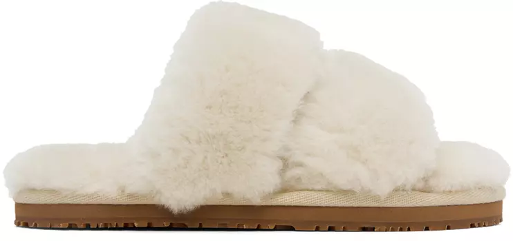 Сандалии Off-White с 2 полосками Mou