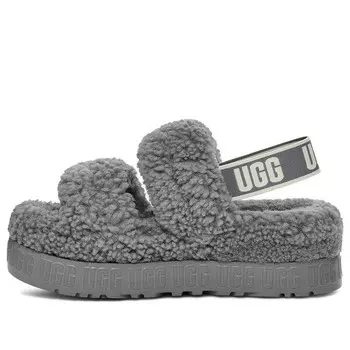 Сандалии oh fluffita slide 'grey' Ugg, серый