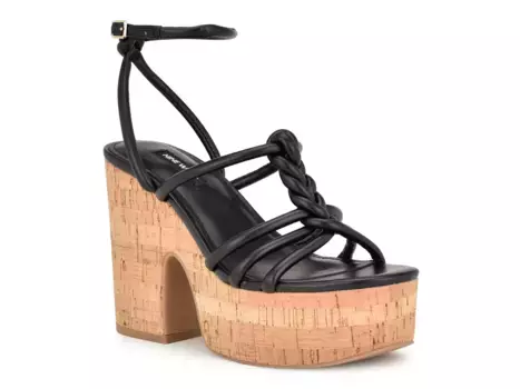 Сандалии Olander Platform Sandal Nine West, черный