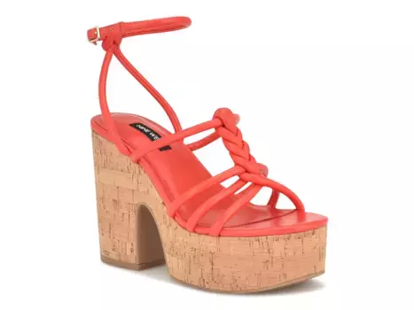 Сандалии Olander Platform Sandal Nine West, оранжевый