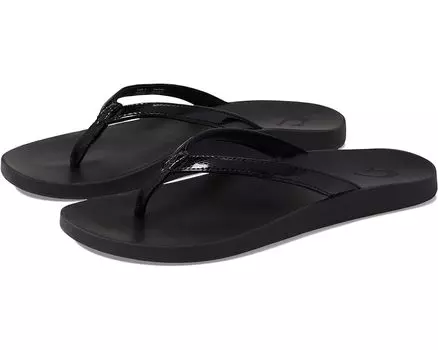 Сандалии OluKai Puawe, цвет Black/Black
