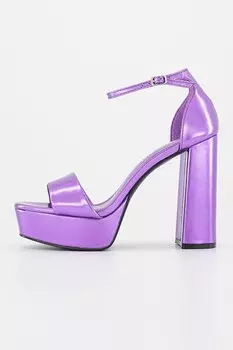 Сандалии Omega с ремешком на щиколотке и массивным каблуком Steve Madden, фиолетовый