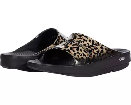 Сандалии OOFOS OOahh Limited, цвет Leopard