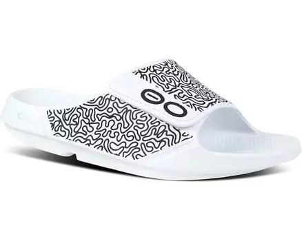 Сандалии OOFOS OOahh Sport Flex Limited, цвет White Labyrinth