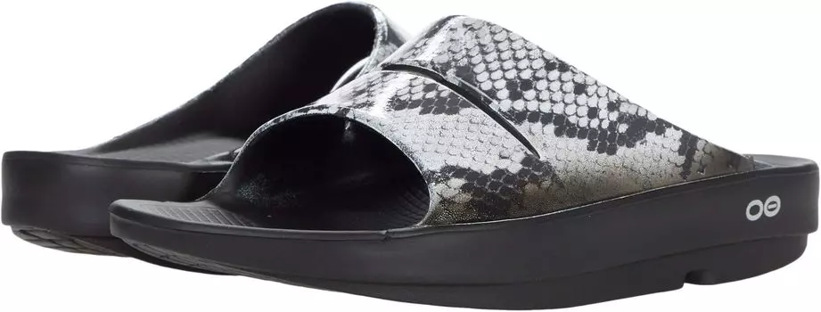 Сандалии OOFOS Women's OOahh Limited, цвет Black/Snake