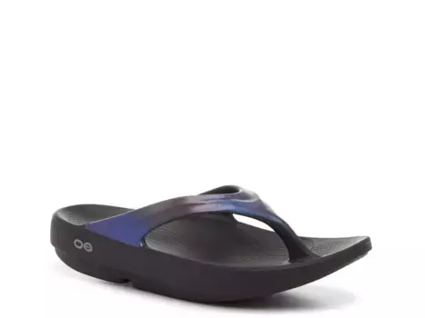 Сандалии OOlala Luxe Flip Flop Oofos, темно-фиолетовый