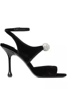 Сандалии Orb 95 мм Jimmy Choo, черный