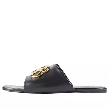 Сандалии oval mules black Balenciaga, черный