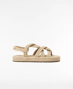 Сандалии Oysho Rope, бежевый