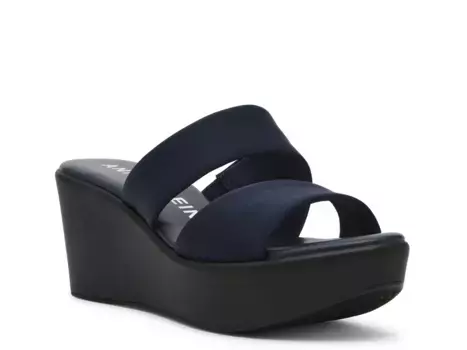 Сандалии Pace Wedge Sandal Anne Klein, темно-синий