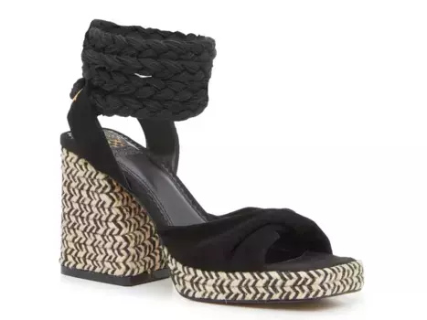 Сандалии Paddge Lace-Up Sandal Vince Camuto, черный/бежевый