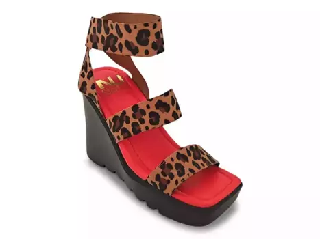 Сандалии Paige Platform Ninety Union, Black Leopard Print