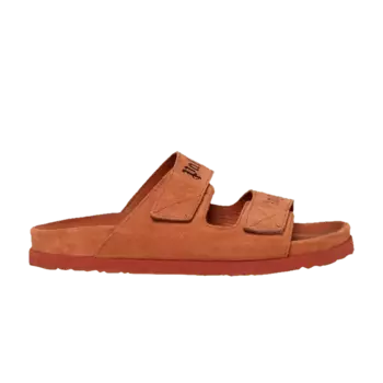 Сандалии Palm Angels Logo Print Sandal Cognac Black, оранжевый