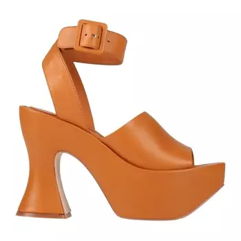 Сандалии Paloma Barcel Leather Round Toeline Square Heel, оранжевый