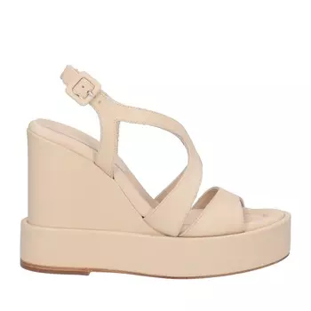 Сандалии Paloma Barcel Nappa Leather Round Toeline Wedge Heel, бежевый