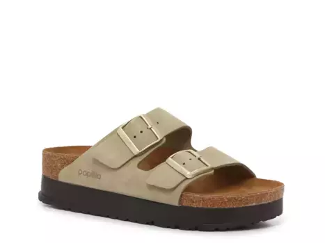 Сандалии Papillio by Birkenstock Arizona Platform Slide Sandal, светло-зеленый