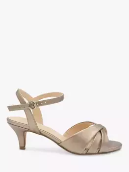 Сандалии Paradox London Talor Wide Fit Shimmer Mid, цвет pewter