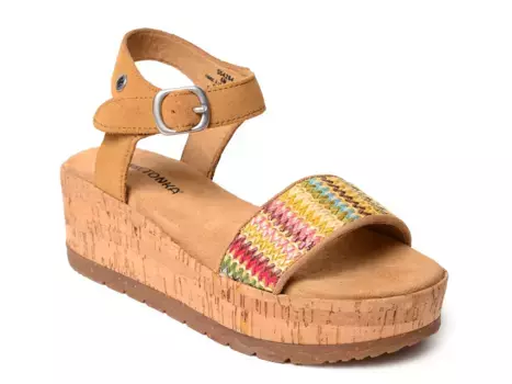 Сандалии Patrice Wedge Sandal Minnetonka, цвет tanmulticolor