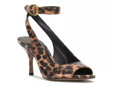 Сандалии Pavles Vince Camuto, Tan/Black Leopard Print Synthetic