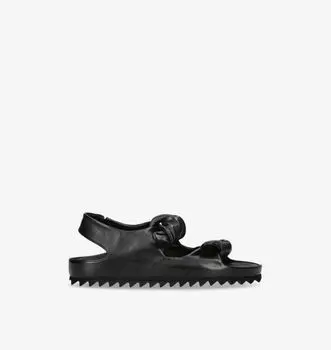 Сандалии Pelagie 022 из кожи с закрученным узлом Officine Creative, черный