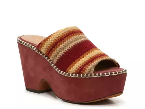 Сандалии Pendant Platform Sandal Joie, цвет maroon_beige_ruststripe