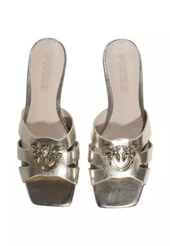 Сандалии Pinko кожаные, золотой