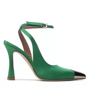 Сандалии Pinko Liquirizia Slingback AL 22-23 BLKS1 1H213B A075 Lawn Green V28, зеленый