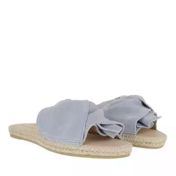 Сандалии plage boucle velour x fashionette bleu clair Espadrij L’Originale, синий