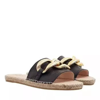 Сандалии plage cuir chain Espadrij L’Originale, черный