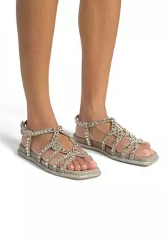 Сандалии PLANA TIRA BRILLANTE Alma en Pena, серо-коричневый