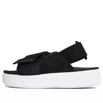 Сандалии platform slide k 'black' Puma, черный