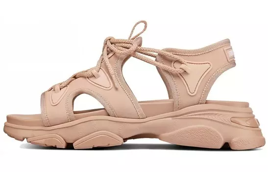 Сандалии пляжные Dior D-Connect женские, телесный