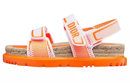 Сандалии пляжные DiorAct, ярко-оранжевый