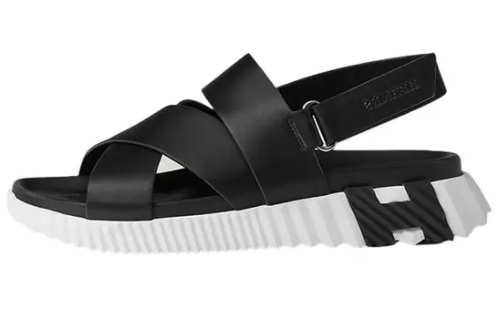 Сандалии пляжные Herms мужские, черный