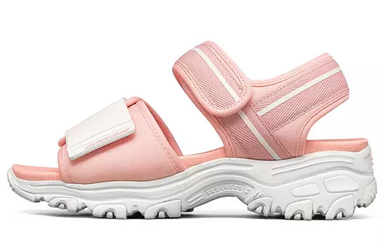 Сандалии пляжные женские D"Lites 1.0 розовые/белые Skechers
