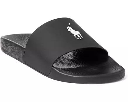 Сандалии Polo Ralph Lauren Polo Slide, цвет Black/White Pony Player