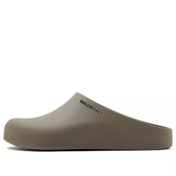 Сандалии pool closed slide 'medium grey' Balenciaga, серый