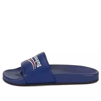 Сандалии pool sandal political sandals blue Balenciaga, синий