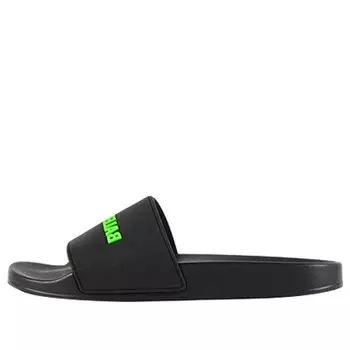 Сандалии pool sandals black Balenciaga, черный