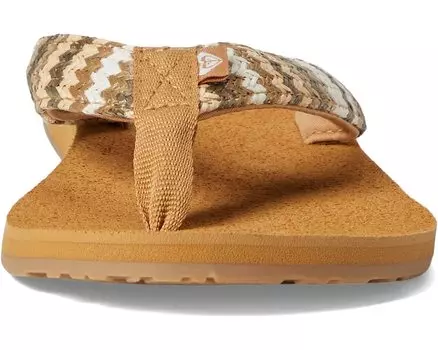 Сандалии Porto Raffia Roxy, осенний лист мульти