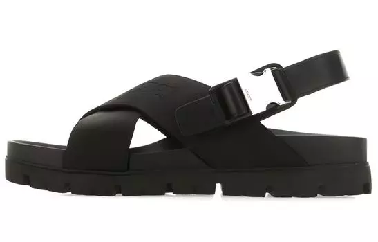 Сандалии Prada Crisscross мужские, черный
