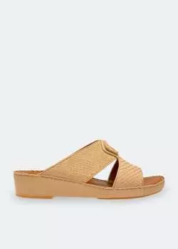 Сандалии PRIVATE COLLECTION Python leather sandals, бежевый