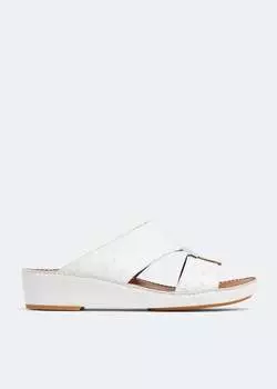 Сандалии PRIVATE COLLECTION Quadratura Edredon sandals, белый