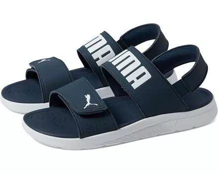 Сандалии PUMA Backstrap, цвет Dark Night/Puma White