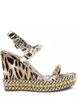 Сандалии Pyraclou Christian Louboutin, золотой