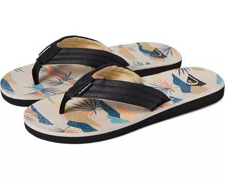 Сандалии Quiksilver Carver Print, цвет Black/White/Blue 1