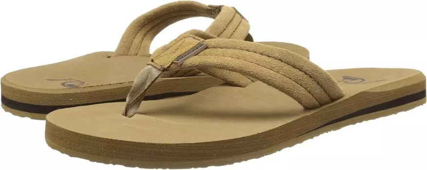 Сандалии Quiksilver Carver Suede, цвет Tan - Solid
