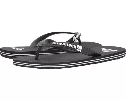 Сандалии Quiksilver Molokai, цвет Black/Black/White