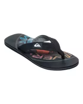 Сандалии Quiksilver "Molokai Layback", цвет Black/Black/Red